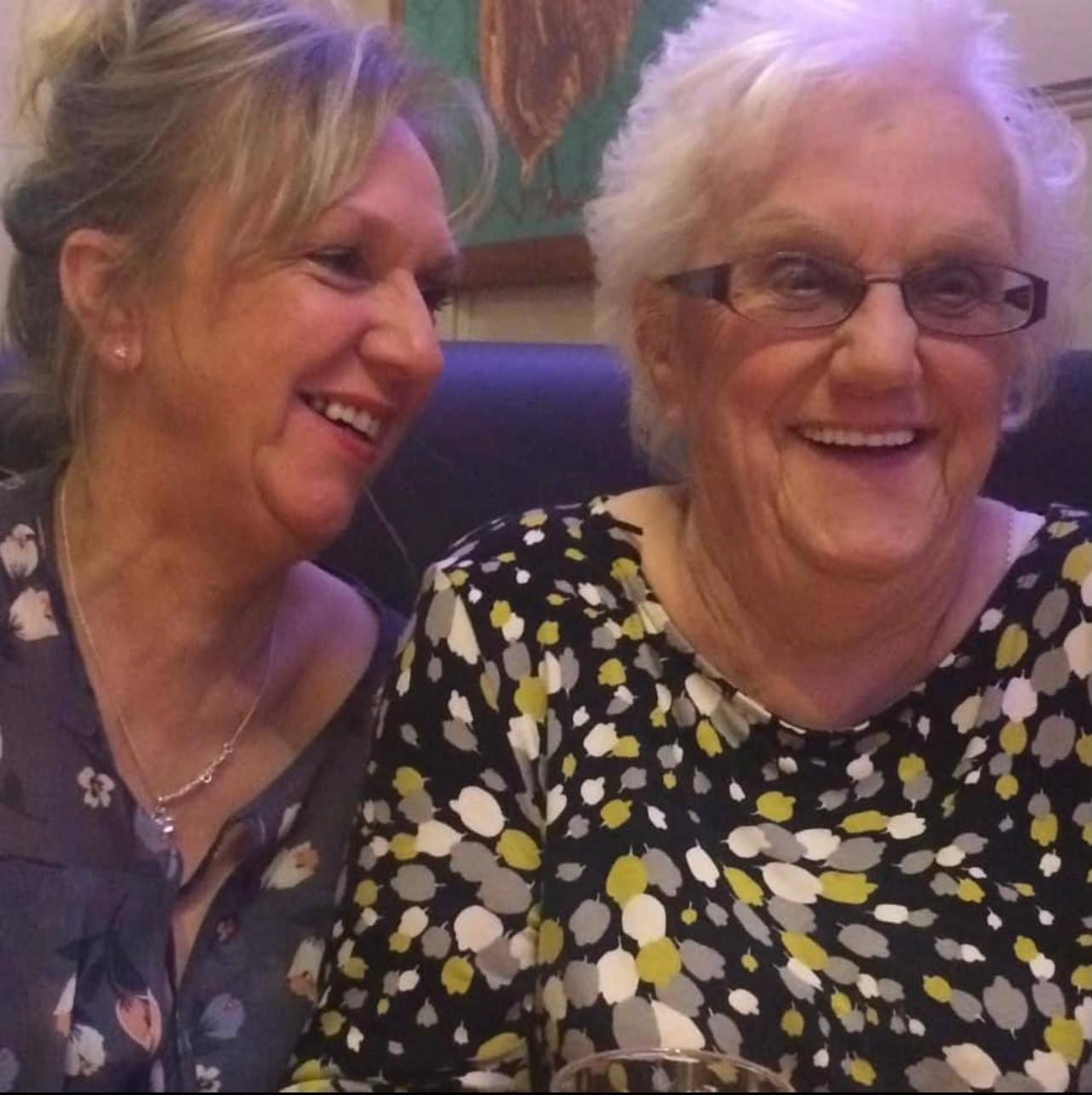 Lisa and Violet sharing a laugh